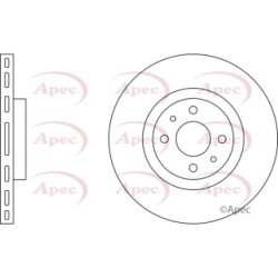 Brake Disc APEC DSK651 OE Ref 46455892
