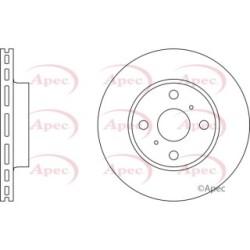 Brake Disc APEC DSK657 OE Ref 4351212550