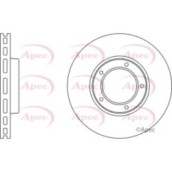 Brake Disc APEC DSK658 OE Ref 4351226090