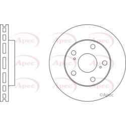 Brake Disc APEC DSK661 OE Ref 4351233050 APEC