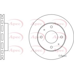 Brake Disc APEC DSK662 OE Ref MB205585
