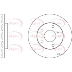 Brake Disc APEC DSK664 OE Ref 402069C100