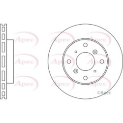Brake Disc APEC DSK667 OE Ref 45251SS0000