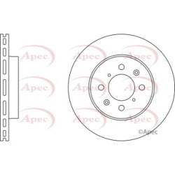 Brake Disc APEC DSK668 OE Ref 45251S6DE10