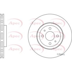 Brake Disc APEC DSK671 OE Ref 60811890