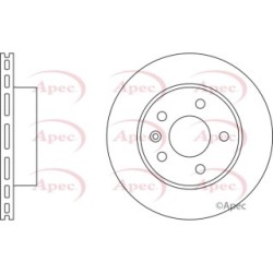 Brake Disc APEC DSK682 OE Ref 6384210112