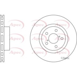 Brake Disc APEC DSK683 OE Ref 26300AE070