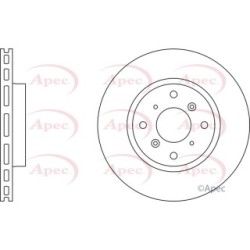 Brake Disc APEC DSK693 OE Ref 45251ST3E60