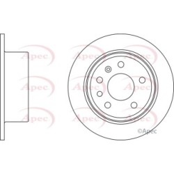 Brake Disc APEC DSK703 OE Ref 4241477