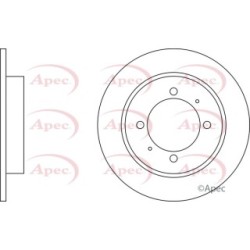 Brake Disc APEC DSK704 OE Ref MB699289