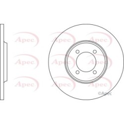 Brake Disc APEC DSK705 OE Ref C26779