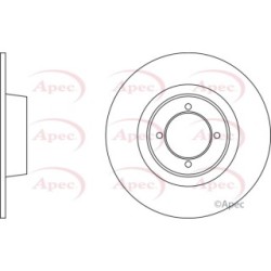 Brake Disc APEC DSK714 OE Ref GBD156 APEC