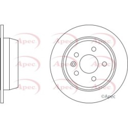 Brake Disc APEC DSK721 OE Ref 6384230112
