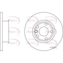Brake Disc APEC DSK722 OE Ref 701615301E
