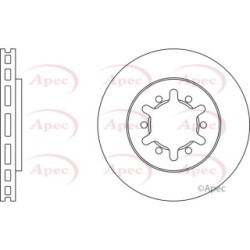 Brake Disc APEC DSK734 OE Ref 4020602N01