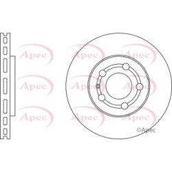 Brake Disc APEC DSK750 OE Ref 1J0615301L
