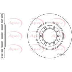 Brake Disc APEC DSK773 OE Ref 8943754163