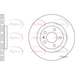 Brake Disc APEC DSK774 OE Ref 1J0615301M