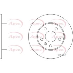 Brake Disc APEC DSK806 OE Ref 90575113