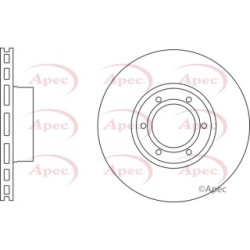 Brake Disc APEC DSK807 OE Ref 7700302128