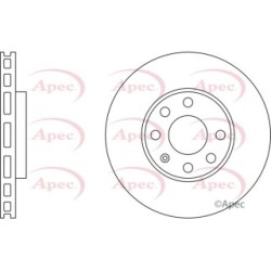 Brake Disc APEC DSK809 OE Ref 90497879