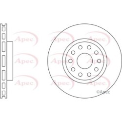 Brake Disc APEC DSK812 OE Ref 60814639