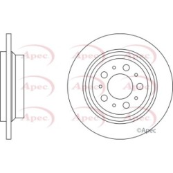 Brake Disc APEC DSK829 OE Ref 9434167