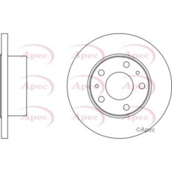 Brake Disc APEC DSK833 OE Ref 7182299