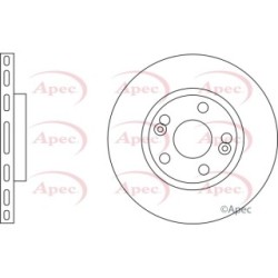 Brake Disc APEC DSK834 OE Ref 7700830283