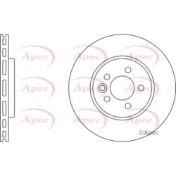 Brake Disc APEC DSK835 OE Ref GBD90844