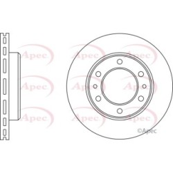 Brake Disc APEC DSK900 OE Ref 4351260011
