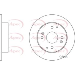 Brake Disc APEC DSK922 OE Ref 42510SMA950