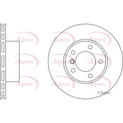 Brake Disc APEC DSK934 OE Ref 34111163081