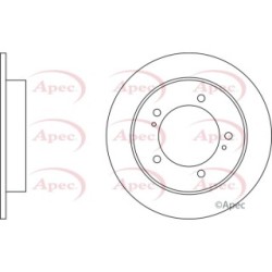 Brake Disc APEC DSK943 OE Ref 5521160A00