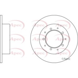 Brake Disc APEC DSK945 OE Ref FRC9831