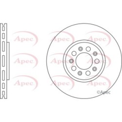 Brake Disc APEC DSK957 OE Ref 1J0615301K