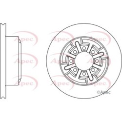 Brake Disc APEC DSK959 OE Ref 42471111