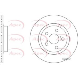 Brake Disc APEC DSK966 OE Ref 4351242010