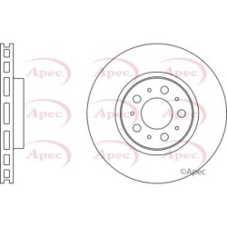 Brake Disc APEC DSK974 OE Ref 2724045