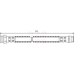Brake Hose Pipe APEC HOS3006 OE Ref E168184
