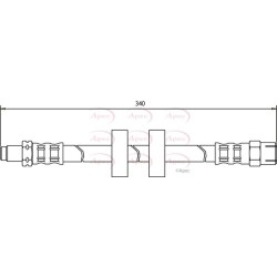 Brake Hose Pipe APEC HOS3051 OE Ref 171611701L