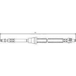 Brake Hose Pipe APEC HOS3053 OE Ref 1035269