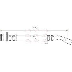 Brake Hose Pipe APEC HOS3083 OE Ref 4E0611775L
