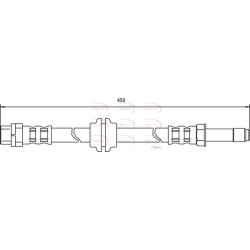 Brake Hose Pipe APEC HOS3095 OE Ref 1165587