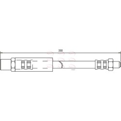 Brake Hose Pipe APEC HOS3111 OE Ref 75061956