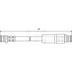 Brake Hose Pipe APEC HOS3122 OE Ref GBH90288