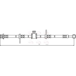 Brake Hose Pipe APEC HOS3148 OE Ref 46410SN7003