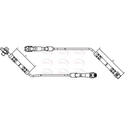 Brake Hose Pipe APEC HOS3156 OE Ref 34301165766