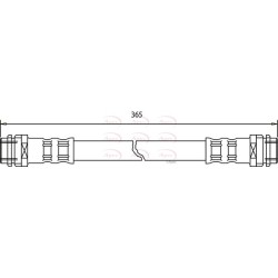 Brake Hose Pipe APEC HOS3211 OE Ref A1684280235