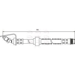 Brake Hose Pipe APEC HOS3260 OE Ref 9160432